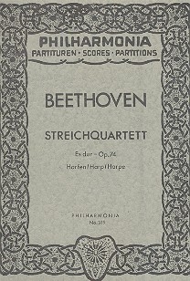 Streichquartett Es-Dur op.74 Studienpartitur