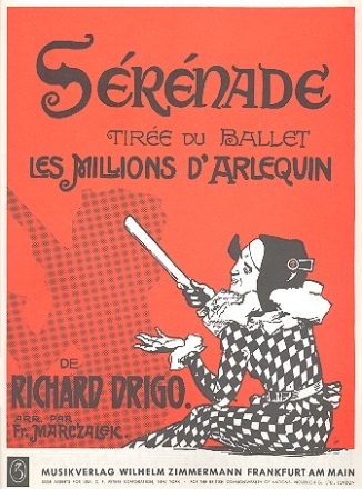 Serenade aus dem Ballett Les Millions d'Arlequin fr Klavier