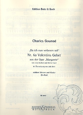 Valentins Gebet fr Gesang (mittel) und Klavier (frz/dt)