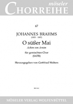 O ser Mai op. 93a fr SATB Chor Partitur (dt)