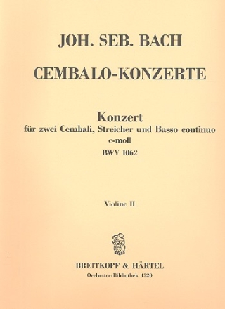 Konzert c-Moll BWV1062 fr 2 Cembali, Streicher und Bc Violine 2