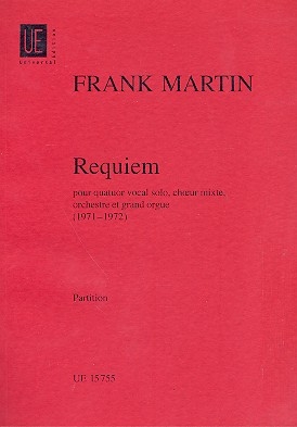 Requiem pour quatuor vocal solo, choeur mixte, orchestre et grand orgue Partitur (la)