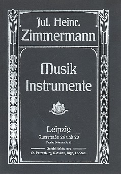 Musikinstrumente-Katalog Reprint 1899