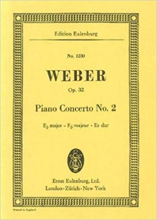 Konzert Es-Dur Nr.2 op.32 fr Klavier und Orchester Studienpartitur