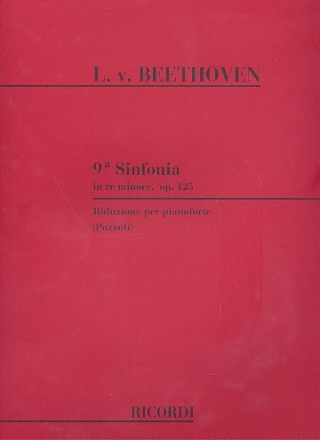 Sinfonia re minore no.9 op.125 per pianoforte