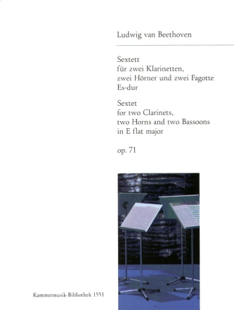 Sextett Es-Dur op.71 fr 2 Klarinetten, 2 Hrner und 2 Fagotte Stimmen