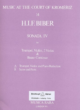 Sonata no.4 for trumpet, violin and bc (2 va, bc)