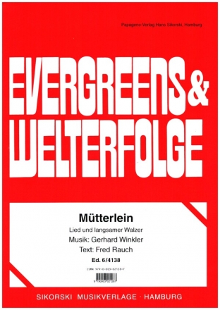 Mtterlein: Lied und Langsamer Walzer Einzelausgabe (dt)