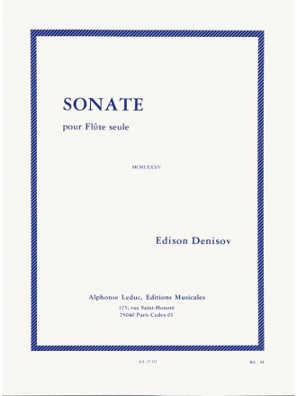 Sonate pour flte