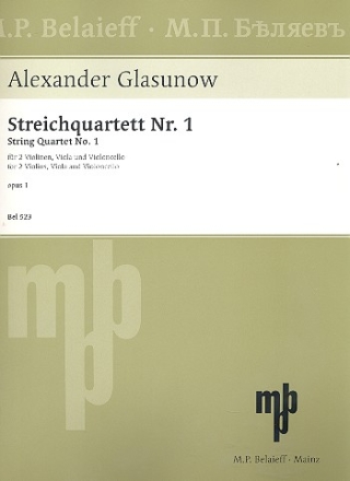 Streichquartett Nr.1 op.1 fr Streichquartett Stimmen