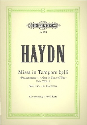 Missa in tempore belli Hob.XXII:9 fr Soli, Chor, Orchester und Orgel Klavierauszug