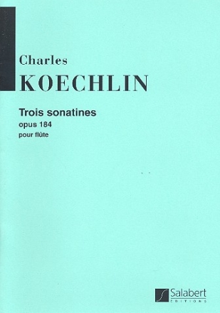 3 sonatines op.184 pour flte