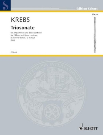 Triosonate h-Moll fr 2 Flten und Bc Partitur und Stimmen