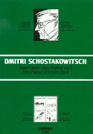 2 Fabeln nach Krylow op.4 fr Mezzosopran und Klavier (ru/dt)