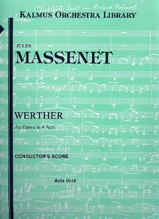 Werther  full score in 2 volumes (fr)