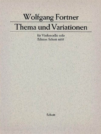 Thema und Variationen fr Violoncello