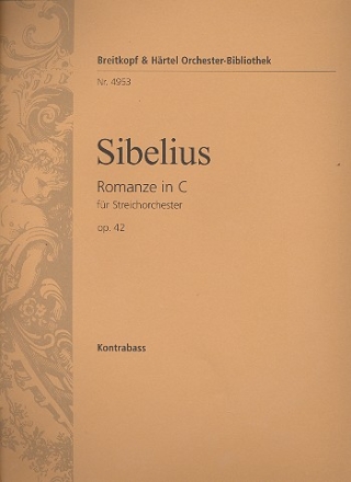 Romanze C-Dur op.42 fr Streichorchester Kontrabass