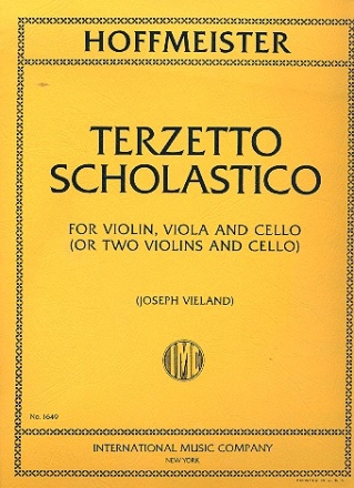 Terzetto scholastico for 2 violins and violoncello 4 parts