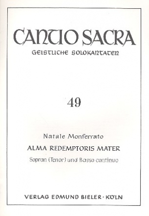 Alma redemptoris mater fr Sopran (Tenor) und Bc