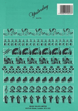 Yesterday for mixed chorus and piano score (en)