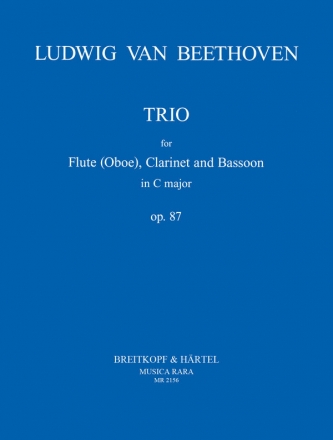 Trio C-Dur op.87 fr Flte (Oboe) und Fagott Partitur und Stimmen