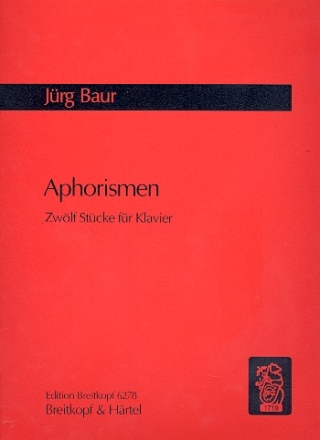 Aphorismen 12 Stcke fr Klavier