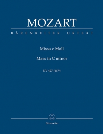 Messe c-Moll KV427 fr Soli, Chor und Orchester Studienpartitur