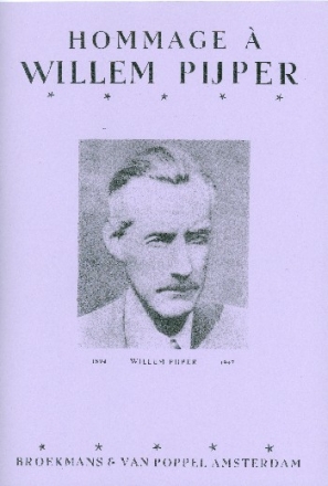 Hommage a Willem Pijper 9 Stcke versch. Komponisten fr Klavier, Epilogue fr Flte und Klavier