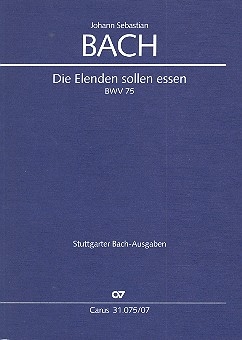 Die Elenden sollen essen Kantate Nr.75 BWV75 Studienpartitur (dt/en)