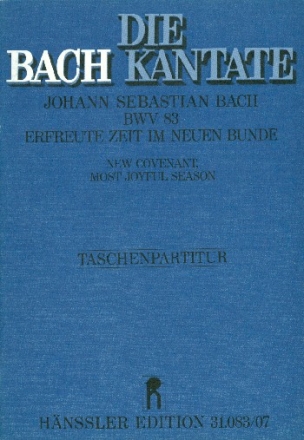 Erfreute Zeit im neuen Bunde Kantate Nr.83 BWV83  Studienpartitur (dt/en)