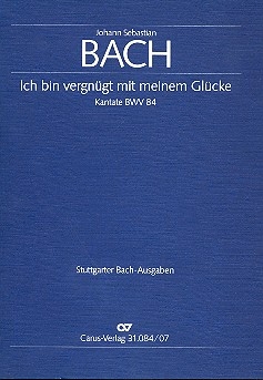 Ich bin vergngt Kantate Nr.84 BWV84 Studienpartitur (dt/en)