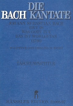 Was Gott tut das ist wohlgetan Kantate Nr.98 BWV98 Studienpartitur (dt/en)