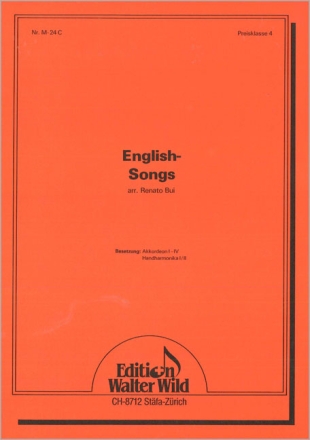 ENGLISH-SONGS (FUER AKKORDEONOR- CHESTER) AKKORDEON 1 (SOLO)/2/BASS