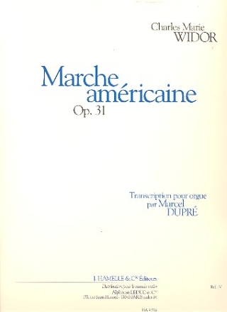 Marche amricaine op.31 pour orgue