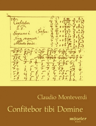 Confitebor tibi domine fr Sopran, Streicher und Bc Partitur (la)