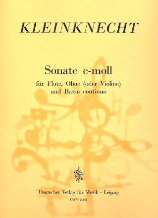 Sonate c-Moll fr Flte, Oboe (Violine) und Bc