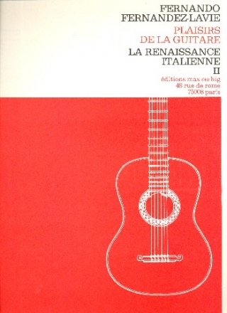 La renaissance italienne vol.2 pour guitare