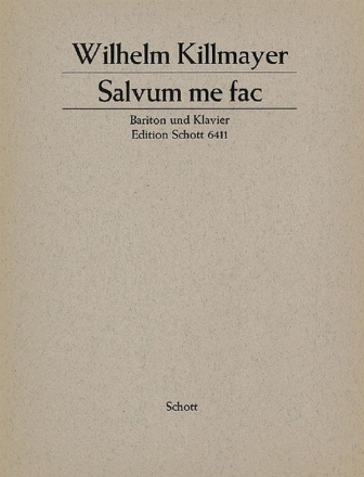 Salvum me fac fr Bariton und Klavier