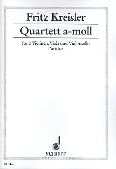 Streichquartett a-Moll fr Streichquartett Studienpartitur