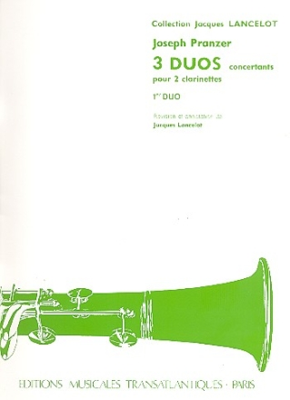 3 Duos concertants vol.1 pour 2 clarinettes