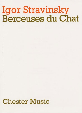 Berceuses du chat for contralto and 3 clarinets score (ru/fr)