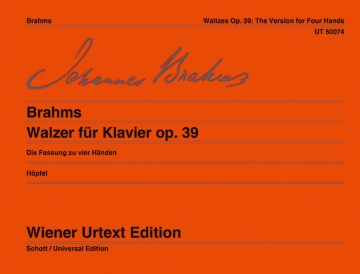 Walzer op.39 fr Klavier zu 4 Hnden