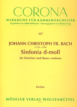 Sinfonia d-Moll fr Streichorchester Partitur