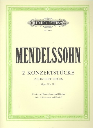 2 Konzertstcke op.113 und op.114 fr Klarinette, Bassetthorn (Klarinette) und Klavier