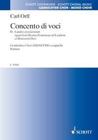 Concento di voci fr gemischten Chor (SSSATTTB) Chorpartitur