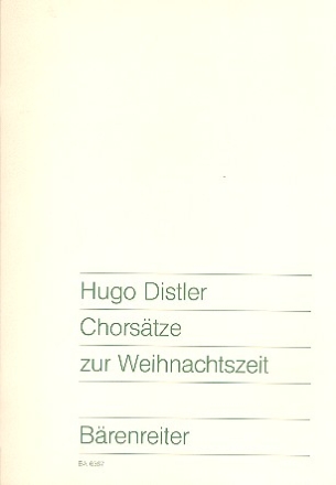 Chorstze zur Weihnachtszeit fr 3- und  4stg. Chor Partitur (dt)