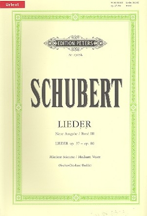 Lieder Band 3 op.37 bis op.80 fr mittlere Singstimme und Klavier