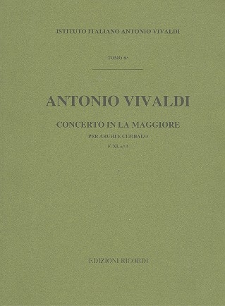 Concerto la maggiore RV158 per archi partitura