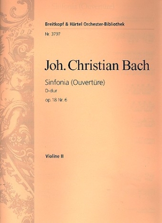 Sinfonie D-Dur op.18,6 fr Orchester Violine 2