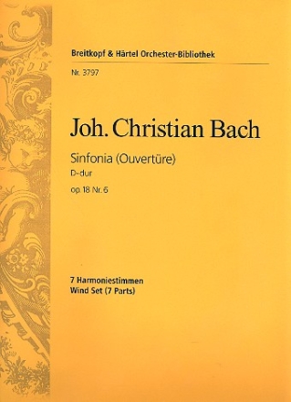 Sinfonie D-Dur op.18,6 fr Orchester Harmonie